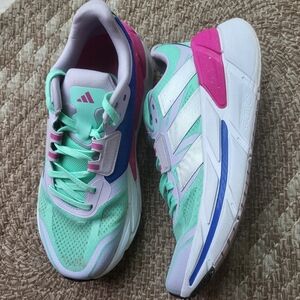 Adidas Adistar Green Pink Blue White Sneakers Size 8